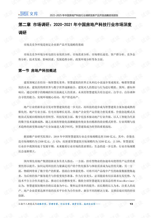 2021-2025年中国房地产科技行业调研及新产品开发战略咨询报告